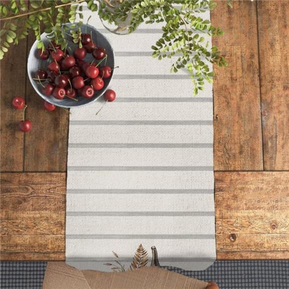 Fall Decoration Pumpkin Table Runner Seasonal Thanksgiving Autumn 13x72inches - Picture 5 of 5